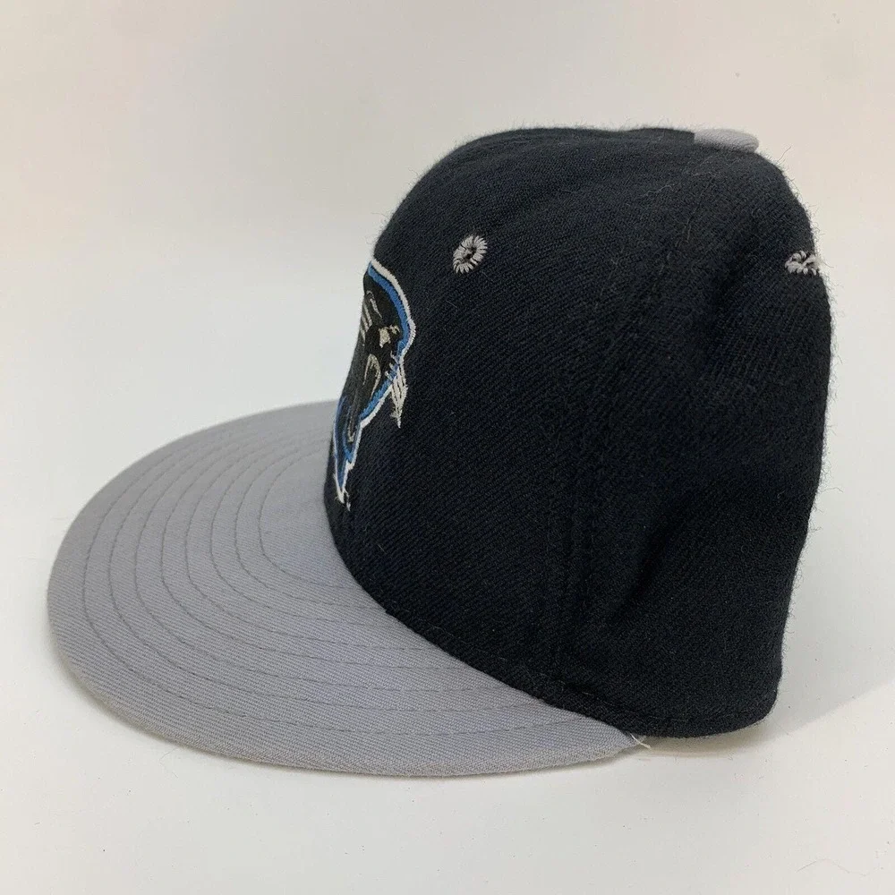 Vintage New Era Pro Model Carolina Panthers 100% Wool‎ Fitted Hat Size 7 USA